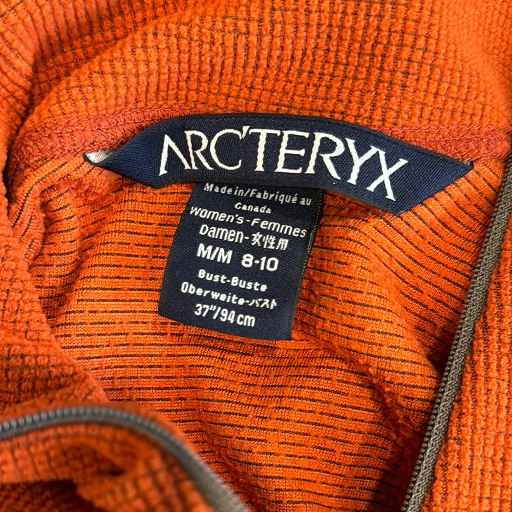Arc'teryx Women's base layer fleece Waffle polartec 1/4 Zip PULLOVER cold gear - Picture 3 of 7